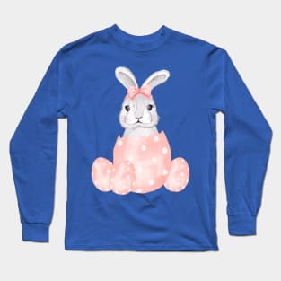 Bunny Cute Inside Egg Long Sleeve T-Shirt